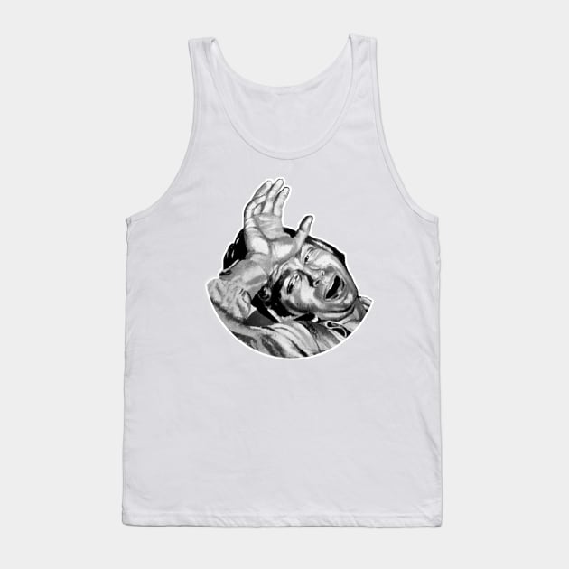 Sad Man: Anguish, Despair and Suffering Tank Top by Marccelus